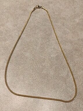 Classic Gold Plated Snake Chain 18 Inches